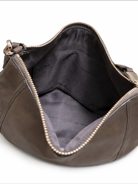 Coach Dark Brown Leather Shoulder Hobo - Picture 3 of 3